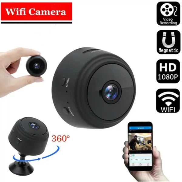 WiFi Mini Camera HD 1080p Wireless Video Recorder & Voice Recorder
